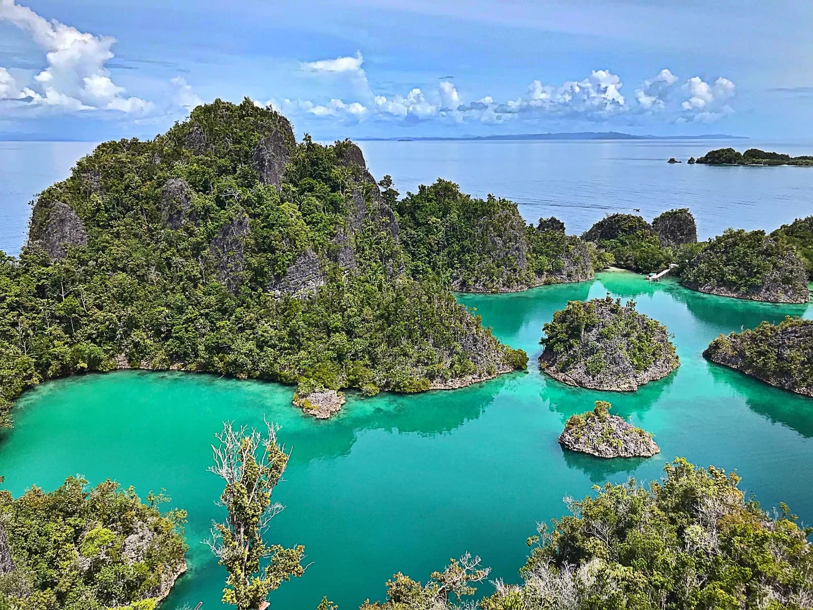 Islas y laguna de Piaynemo en Raja Ampat, Indonesia